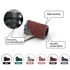 100 unidades/caja de bandas de lijado para uñas con mandril, herramienta para eliminar esmalte en gel, utilizada en máquinas de taladro para uñas - Product Image 3
