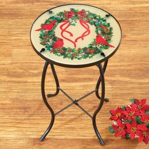 Quyến rũ người tuyết màu xanh kính cường lực bàn trong nhà ngoài trời giọng Patio bên bảng - Product Image 2