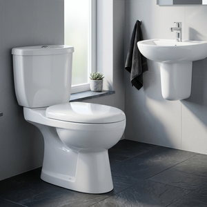 Precio de fábrica Washdown Juego de inodoro y lavabo de cerámica de dos piezas Baño montado en el suelo Artículos sanitarios Inodoro - Product Image 2