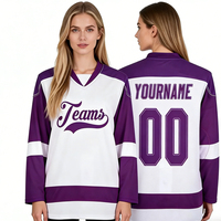 Camisetas de Hockey Personalizadas con Corte de Portero, Cuello en V, Camisetas de Moda para Mujer, Camiseta de Hockey Ajustada