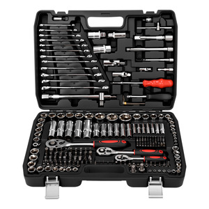 216 Piece Tool Set Chromium Vanadium Steel 1/2 In Socket Kit For Auto Home Mechanical Repair - Product Image 4