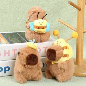 Aika Lindo Colgante de Peluche de <span class=keywords><strong>Capibara</strong></span> Abeja, Juguete de Peluche Kawaii, Decoración de Boutique, Regalo - Product Image 2