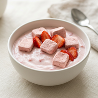 100% Pure Gedroogde Aardbeien Yoghurtblokjes Zonder Toevoegingen