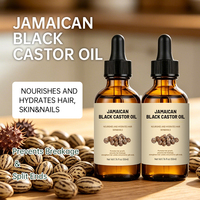Minyak Jarak Hitam Cold-Pressed Grosir untuk Perawatan Rambut, Minyak Esensial untuk Alis dan Bulu Mata, Perawatan Kulit Kepala, Menebalkan Rambut, Lembut
