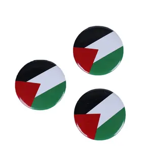 Multi -Color Round Badge Exquisite Needle -Type Palestinian Flag Palestine Pin Badge for Advertising Badge