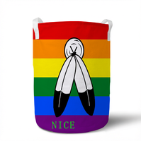 Sac seau de rangement à cordon personnalisé, motif drapeau israélien arc-en-ciel gay et transgenre, pour le commerce de détail et l'inventaire de souvenirs