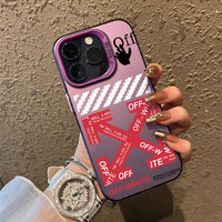Coque élégante en plastique rigide pour iPhone 7 8 Xs Xr 11 12 13 14 15 16 17 Pro Max, étui de téléphone de luxe design