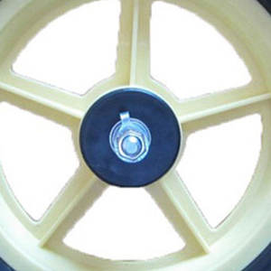 Novo 12-Inch alta pressão sólida PU rodízio rodas para bicicletas infantis para fábricas de varejo e fazendas - Product Image 6