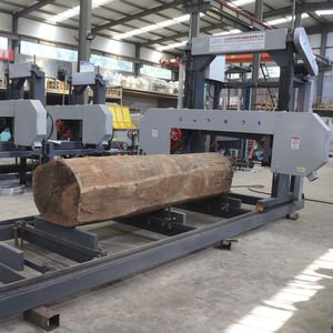 Portable Horizontal Band Sawmill <b>Machine</b> for Large Log Cutting and Timber Processing - Product Image 6