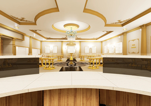 ชุดเครื่องประดับหรูหราตามสั่งร้านขายเฟอร์นิเจอร์ตกแต่งภายในร้านเครื่องประดับแบบครบวงจรการตกแต่งเชิงพาณิชย์แบบครบวงจร - Product Image 3