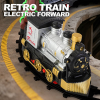 Nouvelle locomotive de train électrique 2026 avec rails, télécommande et vitesse réglable pour enfants, cadeau de Noël