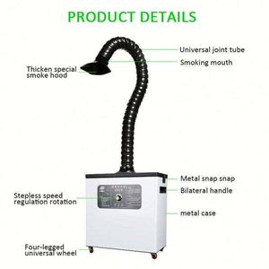 Equipo Portátil Profesional <span class=keywords><strong>de</strong></span> Purificación <span class=keywords><strong>de</strong></span> <span class=keywords><strong>Aire</strong></span>, Absorbedor <span class=keywords><strong>de</strong></span> Humo <span class=keywords><strong>de</strong></span> Soldadura, <span class=keywords><strong>Extractor</strong></span> <span class=keywords><strong>de</strong></span> Gases con Ventilador y Purificador <span class=keywords><strong>de</strong></span> Soldadura - Product Image 4