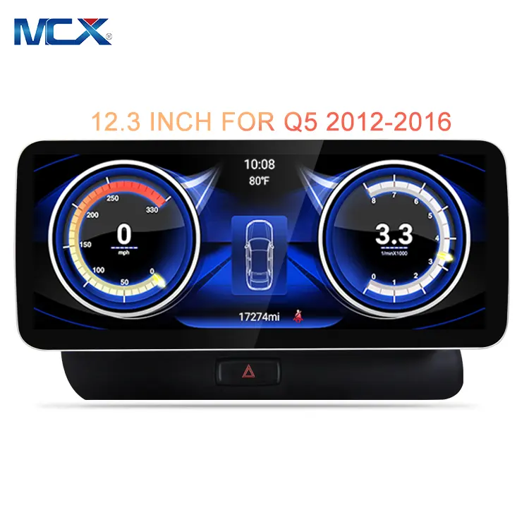 12.3 inch DVD xe Đài phát thanh stereo Android Màn hình cảm ứng đa phương tiện Máy nghe nhạc Carplay cho Audi A3 A4 A5 A6 A7 A8 Q2 Q3 Q4 Q5 Q7