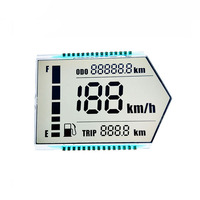 Module d'affichage LCD à 7 segments personnalisé GW014, prix bas, résolution 1,3 pouces, sortie 128x64 avec rétroéclairage LED HTN