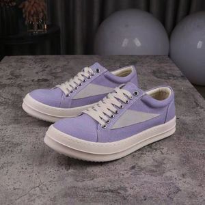 Chaussures pour hommes de qualité supérieure, baskets basses pour femmes, noires, à lacets, de créateur, de luxe, en cuir Owens, à semelle épaisse, chaussures plates décontractées - Product Image 4