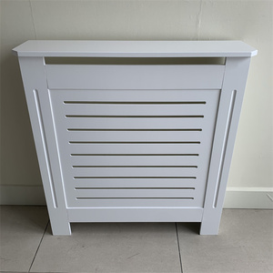 Cubierta de radiador de MDF, armario de calefacción blanco para decoración del hogar - Product Image 1