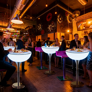 <span class=keywords><strong>Barra</strong></span> <span class=keywords><strong>de</strong></span> Bar Portátil con Iluminación LED, Moderna, para Hogar, Gimnasio, Cafetería, Restaurante, Club Nocturno, Fiestas, Eventos, Alquiler <span class=keywords><strong>de</strong></span> Muebles - Product Image 3