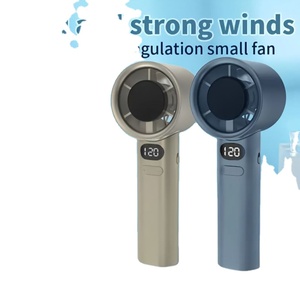 120-Speed Stepless Adjustable Handheld Portable <b>Mini</b> Turbo <b>Fan</b> With Led Digital Display for Summer - Product Image 1