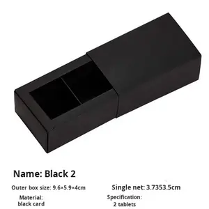 Boîte <span class=keywords><strong>cadeau</strong></span> créative blanche, noire et <span class=keywords><strong>chocolat</strong></span>, avec insert en papier à 9, 12, 16 ou 25 compartiments, boîte coulissante pliable pour l'emballage alimentaire - Product Image 6