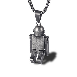 Una collana robot personalizzata in acciaio inossidabile per uomini e donne alla moda giapponesi e coreani, con mani e <span class=keywords><strong>piedi</strong></span> <span class=keywords><strong>mobili</strong></span>, e - Product Image 5