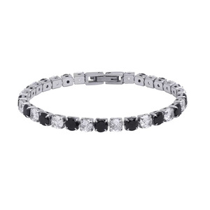 Watch Clasp Tennis <b>Bracelet</b> Necklace | 18K PVD Stainless Steel AAA Zircon Chain Jewelry for Men Women - Product Image 5