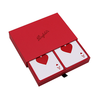 Jeu de cartes à jouer en papier personnalisé, cartes de poker dorées avec votre propre logo