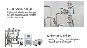 Réacteur de cristallisation 50l recteur de cristallisation équipement de cristallisation procédé de cristallisation de réacteur discontinu agité - Product Image 6