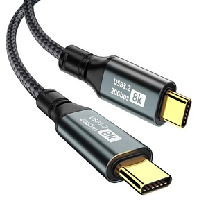 <span class=keywords><strong>USB</strong></span> 3.2 <span class=keywords><strong>USB</strong></span>-C-auf-<span class=keywords><strong>USB</strong></span>-C-Vollfunktionskabel, 100 W Stromversorgung, Aufladen, 8K-Display, 20 Gbit/s Datensynchronisierung für Laptops - Product Image 1