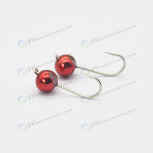 Leurre <span class=keywords><strong>Micro</strong></span> Jig en tungstène, petites têtes de gabarit de pêche pour la pêche à la mouche, balle Crappie Jigs DIY Crappie Truite Attachant des mouches Pêche sur glace - Product Image 2
