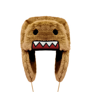 Ensemble bonnet et écharpe d'hiver chaud en peluche avec cache-oreilles, style dessin animé - Product Image 2