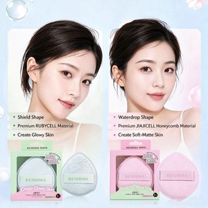 Éponge de maquillage triangulaire épaisse Keshima, houppette douce pour fond de teint et correcteur, lavable et portable - Product Image 2