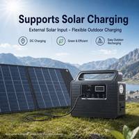 200W Modifiye Sinüs Dalgası 128WH Taşınabilir Güç İstasyonu Yedek Solar Jeneratör (Solar Panel Opsiyonel) Dış Mekan Kampı ve Ev Kullanımı için
