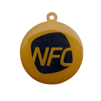 Étiquettes NFC en époxy personnalisées avec logo, anti-métal, carte intelligente, autocollant étanche pour téléphone, code QR pour réseaux sociaux, carte de visite