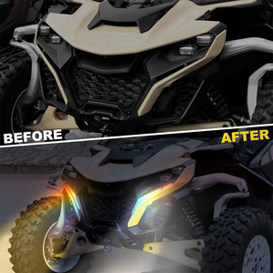 Luces LED Colmillo de Firma con Persecución RGB Inteligente para Can-Am Maverick R 2024+, Colores Controlados por App y Accesorios de Luces Direccionales - Product Image 6