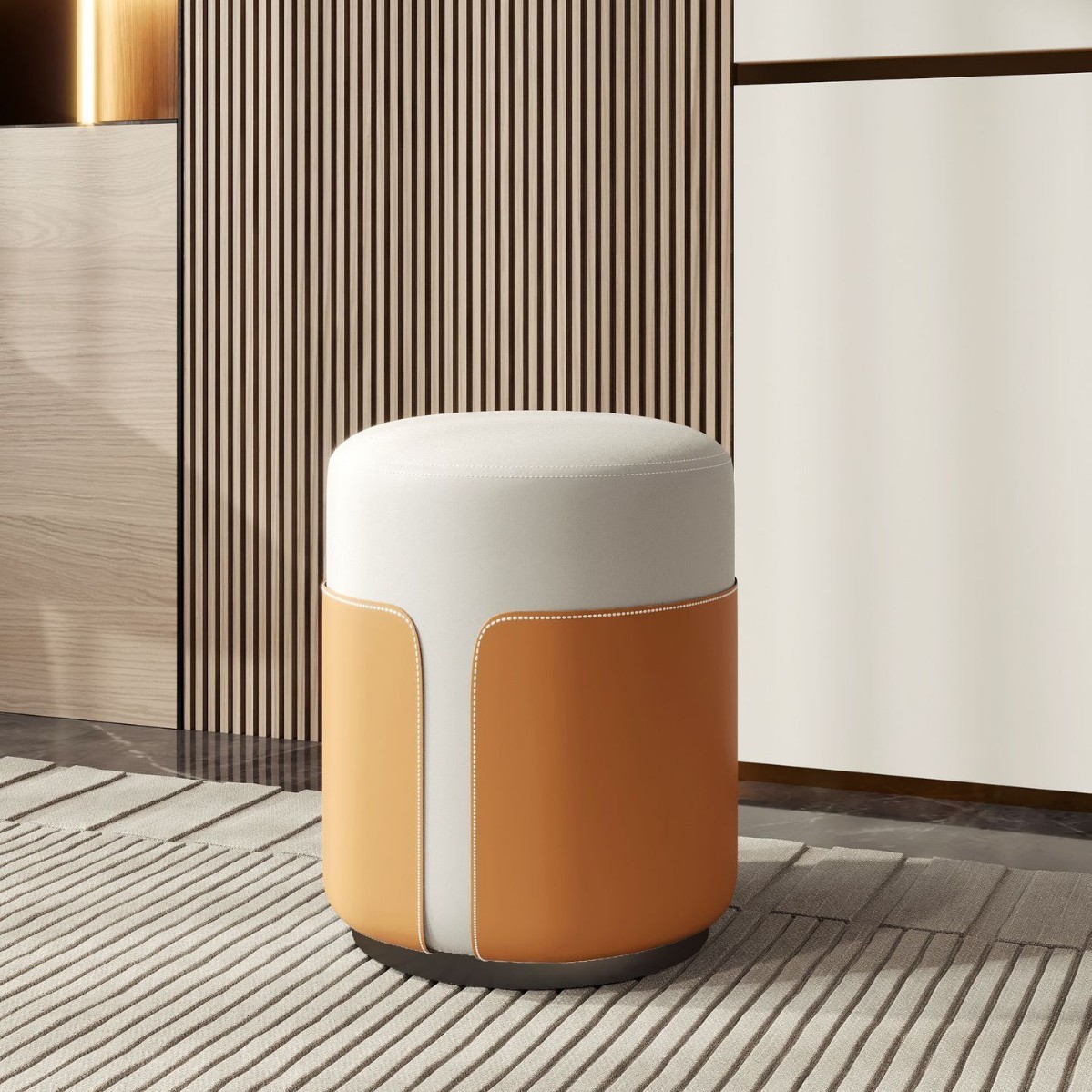 B1# base noire en acier au carbone blanc orange