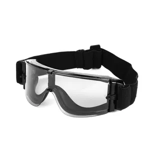 Lunettes de tir Yijia avec 3 verres interchangeables Protection des yeux à fort impact Lunettes de cyclisme à monture PC