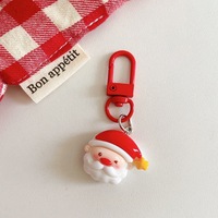 Gantungan Kunci Plastik Liburan Natal Figur Kartun Lucu Santa Rusa Gingerbread Grosir untuk Souvenir Hadiah Natal