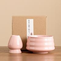 Ensemble de thé matcha en céramique écologique de qualité alimentaire, style minimaliste moderne, avec boîte cadeau et outil simple pour le thé matcha