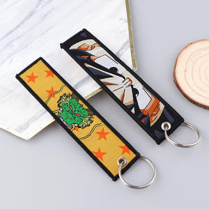 Porte-clés en tissu brodé de dessin animé d'anime à la mode, <span class=keywords><strong>Vegeta</strong></span> Son Goku, étiquette tissée, porte-clés <span class=keywords><strong>Dragon</strong></span> Balls - Product Image 4