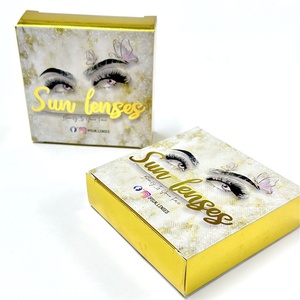 무료 디자인 맞춤형 소프트 Cpntact 렌즈 상자 종이 포장 상자 콘택트 렌즈 용 화장품 뷰티 박스 - Product Image 5