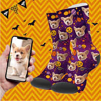Vente en gros Chaussettes imprimées personnalisées Chaussettes drôles pour couple Animaux Chaussettes visage photo 3d Chaussettes de Noël à sublimation 360 Chaussettes d'impression