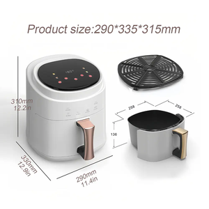 Freidoras de <span class=keywords><strong>Aire</strong></span> de 2800W <span class=keywords><strong>5L</strong></span> 6L 8L con Control Digital Visibles Multifunción Eléctricas con Pantalla Táctil - Product Image 4
