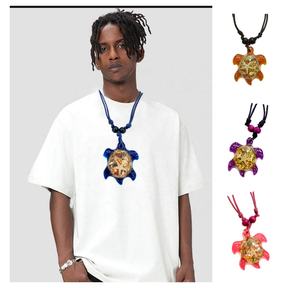 <span class=keywords><strong>Collana</strong></span> di Moda con Cordoncino Cerato, <span class=keywords><strong>Collana</strong></span> con Conchiglia Naturale, <span class=keywords><strong>Collana</strong></span> con Ciondolo <span class=keywords><strong>Tartaruga</strong></span> Marina in Resina - Product Image 3