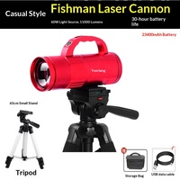 Lampu Pancing Malam Yuerlang X5 LED Hitam Jangkauan 200-500m Menarik Ikan untuk Memancing Trolling, Ikan Mas, Bass, Lele, Perch, Hiu, dan Berkemah