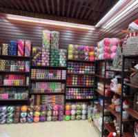 Boules de Noël en plastique personnalisées de haute qualité, résistantes aux chocs et aux UV, fabriquées à la machine, respectueuses de l'environnement, Jinyue