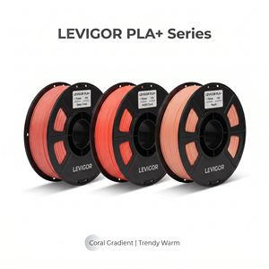 ชุดวัสดุพลาสติก PLA+ ขนาด 1.75 มม. น้ำหนัก 1 กก. สีฟ้า ขาว เทา สำหรับการพิมพ์ 3 มิติ - Product Image 4