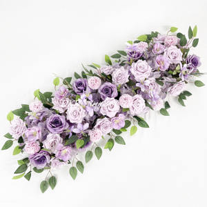 ที่คาดผมลายดอกไม้สีม่วงของตกแต่งซุ้มโค้งสำหรับงานแต่งงานแบบสัมผัสจริง - Product Image 2