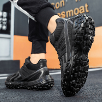 Sneakers tendance Greatshoes pour hommes, sneakers de sport personnalisées pour hommes, sneakers noires pour adolescents, sneakers de luxe à tige haute ODM