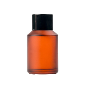 Commercio all'ingrosso personalizzato 60ml 120ml ambra vetro smerigliato bottiglia cosmetica inclinata spalla pompa pompa emulsione essenza contagocce oli - Product Image 4