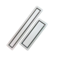Grille d'aération plate dissimulée en acier galvanisé de 0,8 mm d'épaisseur, durable et moderne, pour montage encastré, usage extérieur et intérieur